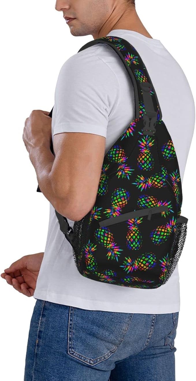 Sling Backpack For Men Hiking Daypack Crossbody Shoulder Bag Travel Chest Pack - Image 4