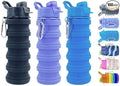 Collapsible Water Bottles 3 Pack Silicone Water Bottle by konlongzan
