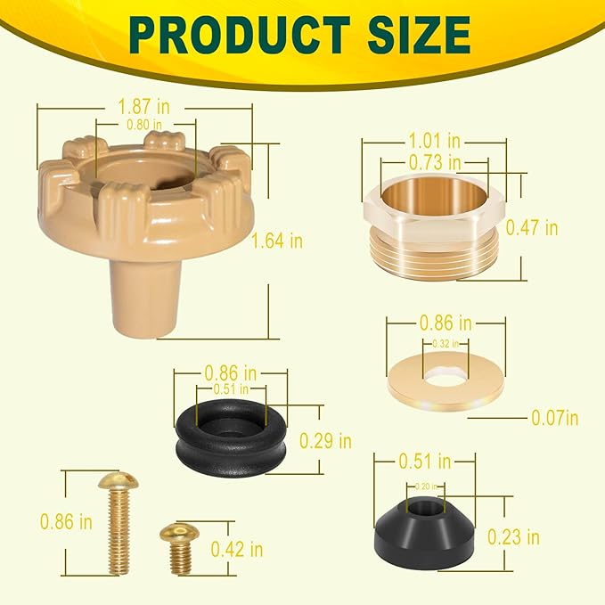 RK-14MH Outside Faucet Repair Kit Metal Handle Compatible - Image 8