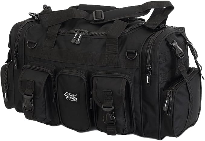 NPUSA Mens Large 22" Inch Black Duffel Duffle Military Molle Tactical Gear - Image 2