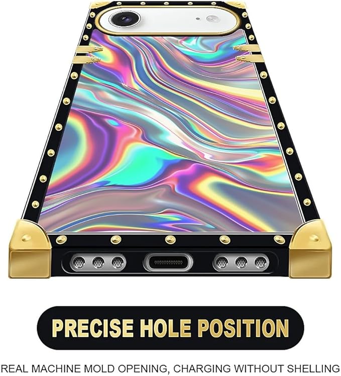 for iPhone 17 Air Case Luxury Golden Decoration - Image 5