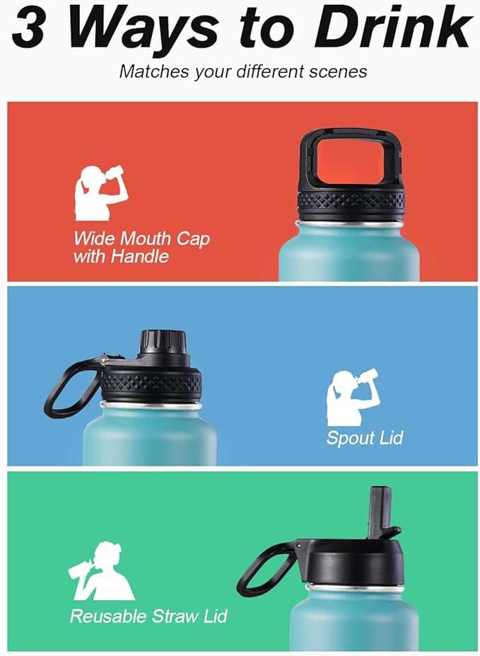 Coolflask Water Bottle 40 oz Insulated - Image 5