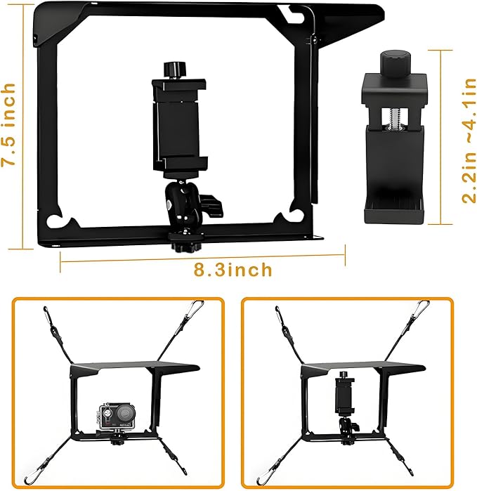 Cell Phone Fence Mount with Shade - Image 2