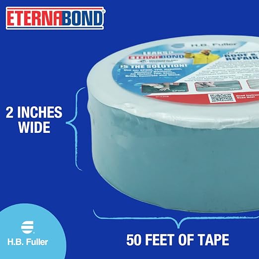 EternaBond RoofSeal Gray 2" x50' MicroSealant UV Stable RV Roof Seal Repair - Image 5