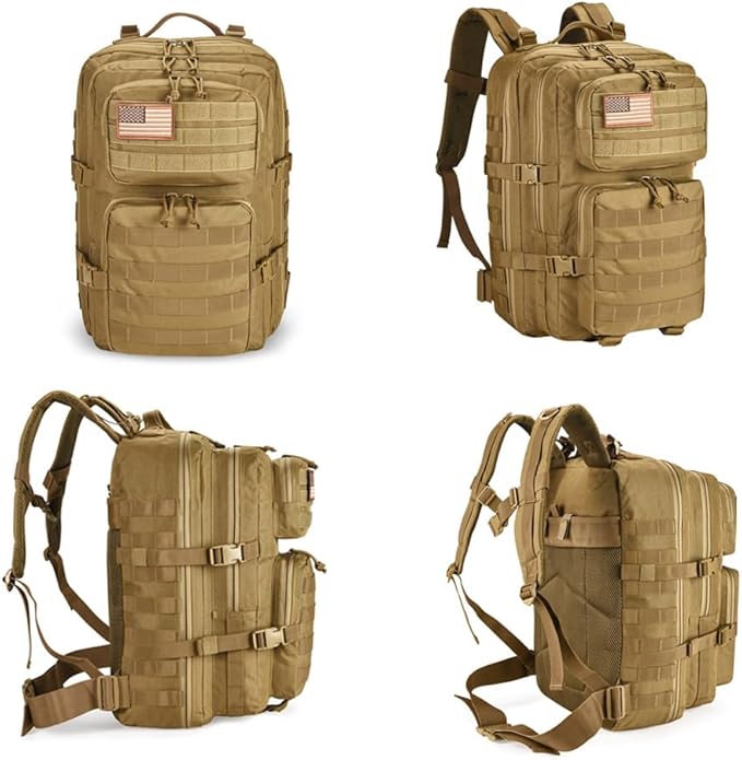 45L Tactical Backpack for Men Women, Military Assault Pack - Image 4