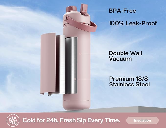 POWCAN 26 oz Insulated Water Bottle - Image 3