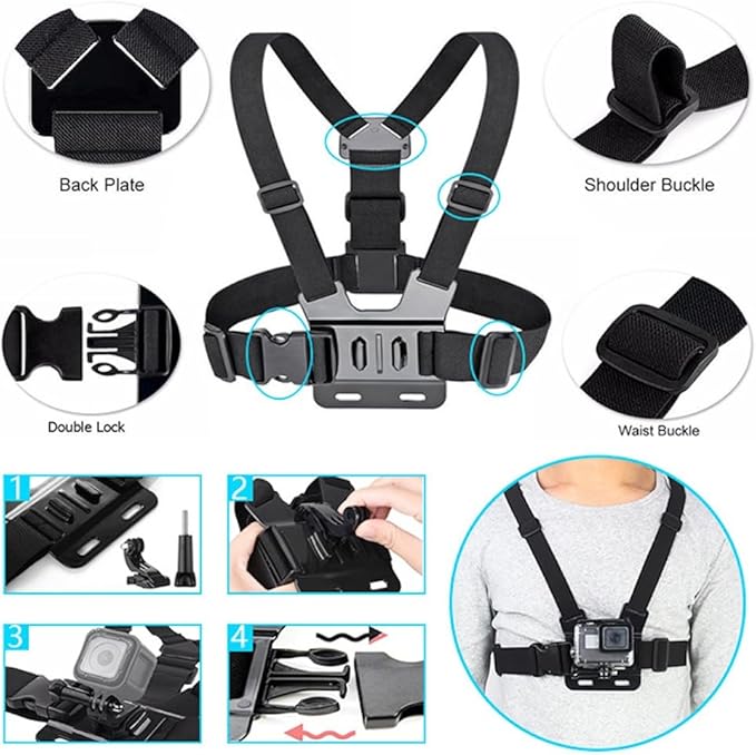 Reflex Camera 19-in-1 Action Camera Accessories Kit Compatible - Image 2