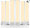 6 Pack Under Cabinet Lighting Wireless, 50 LED Rechargeable Battery Motion by BuyNow