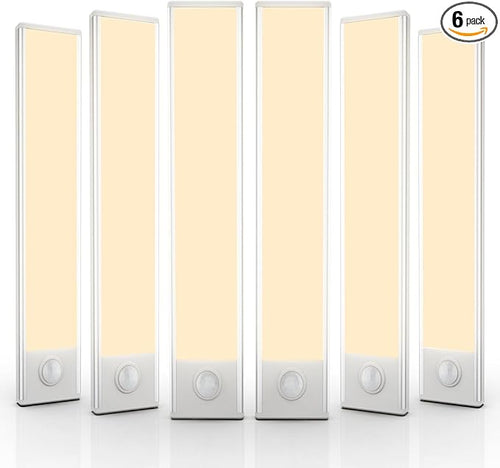 6 Pack Under Cabinet Lights Wireless, 50 LED Motion Sensor Light Indoor by AVEVA