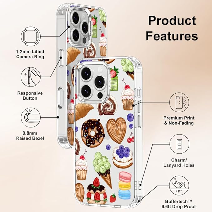 MOSNOVO for iPhone 16 Pro Case, Shockproof Military-Grade Protection 6.6ft Drop - Image 6