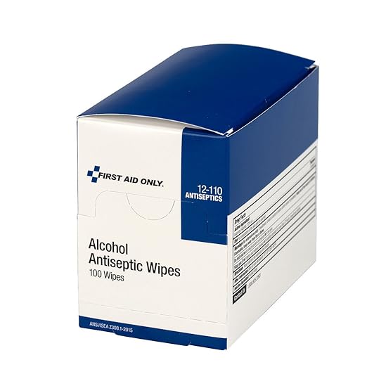 First Aid Only 12-110 Alcohol Wipes, Individually Wrapped, 100 Per Box - Image 6