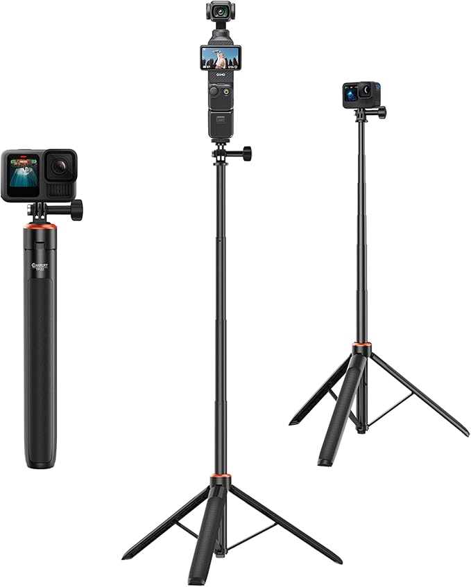 53.5" Action Camera Selfie Stick Tripod - Image 8