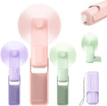 VanSmaGo 3 Pcs Portable Handheld Fans, 3 IN 1 USB-C Rechargeable Mini Fan by VanSmaGo