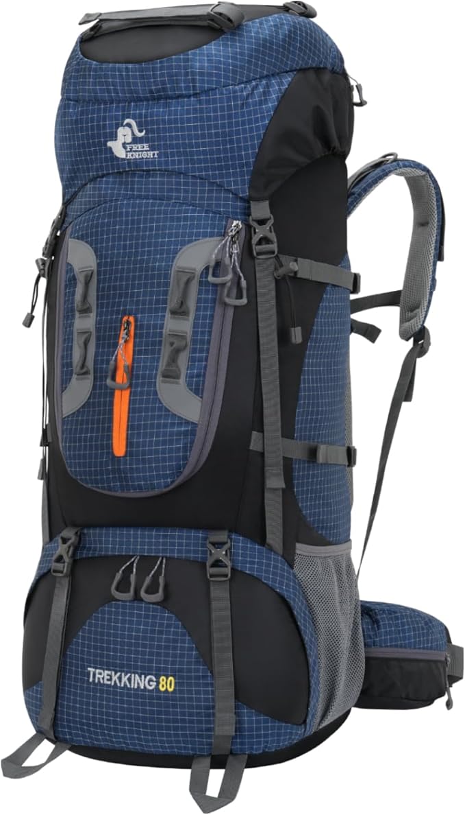 Bseash 80L Waterproof Hiking Camping Backpack by Bseash