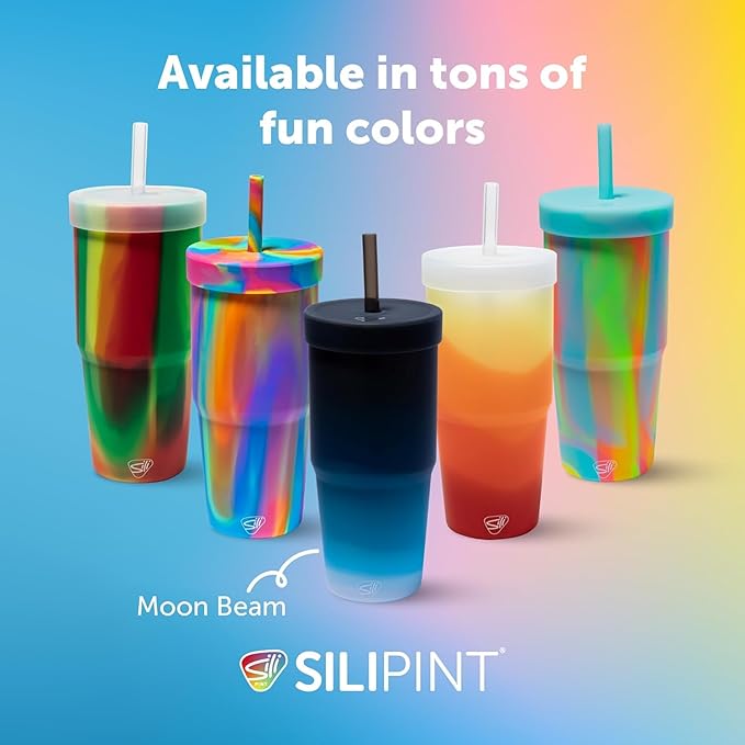 Silipint 32oz Silicone Straw Tumbler – BPA-Free, Unbreakable, Dishwasher Safe – - Image 6