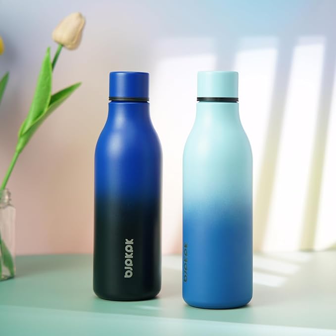 BJPKPK Insulated Water Bottles, 18 oz Stainless Steel Metal Water Bottle - Image 4