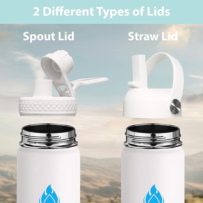 SENDESTAR Water Bottle 40oz Double Wall Vacuum Insulated Leak Proof Stainless - Image 2