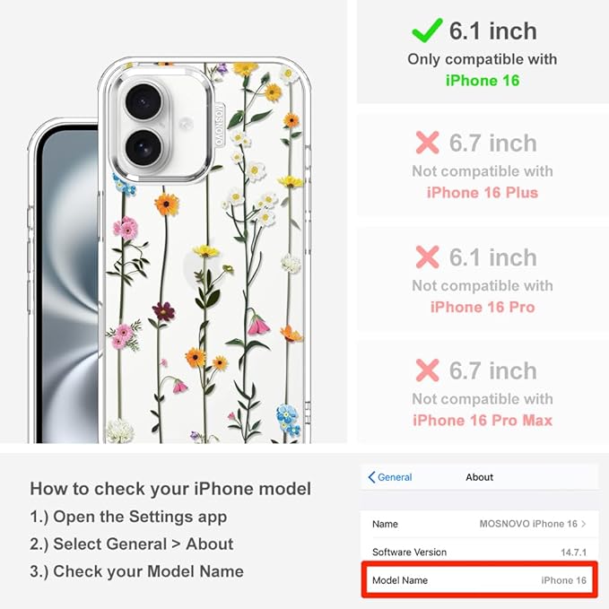 MOSNOVO Case for iPhone 16 - Image 2