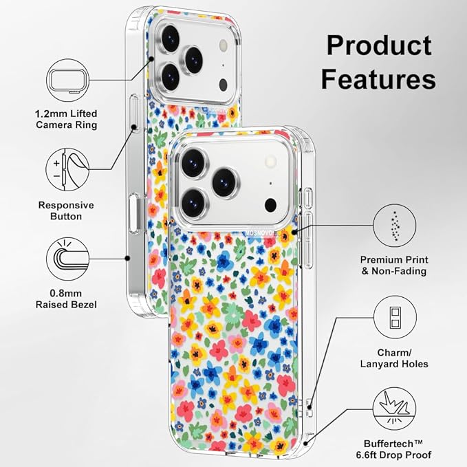MOSNOVO for iPhone 17 Pro Case | Military Grade 6.6ft Drop Tested | Camera - Image 7
