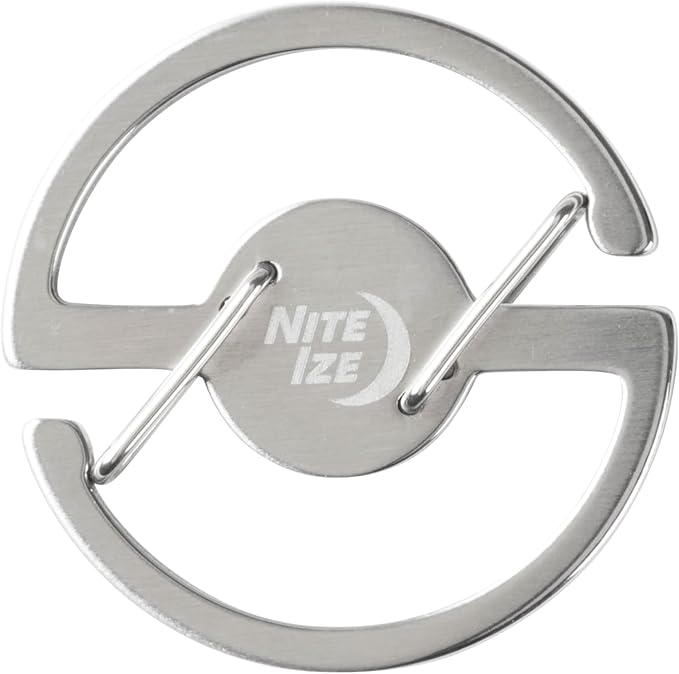 Nite Ize Medallion Key Carabiner, Stainless Steel Key Ring Carabiner - Image 2