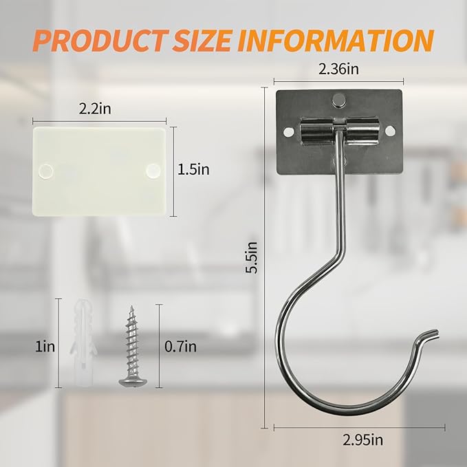 2PCS Banana Hook Under Cabinet, Adhesive Bananas Hanger - Image 2