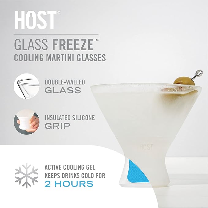 Host Stemless Martini Glasses, Cocktail Glasses, Double Walled Insulated - Image 2