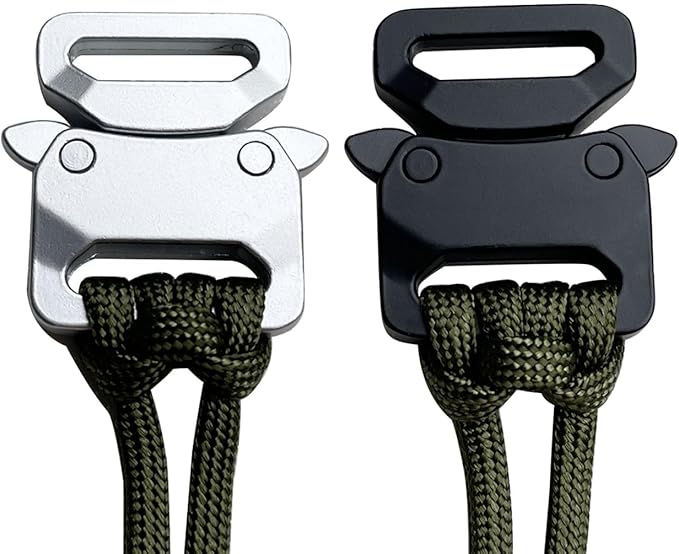 Paracord Bracelet Clips, Quick Release Belt Buckle Metal Shackle Lock - Image 5
