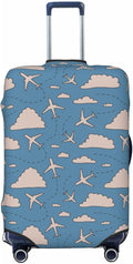 Airplane and Cloud Print Elastic Luggage Cover, Suitcase Protector by XBFCDN