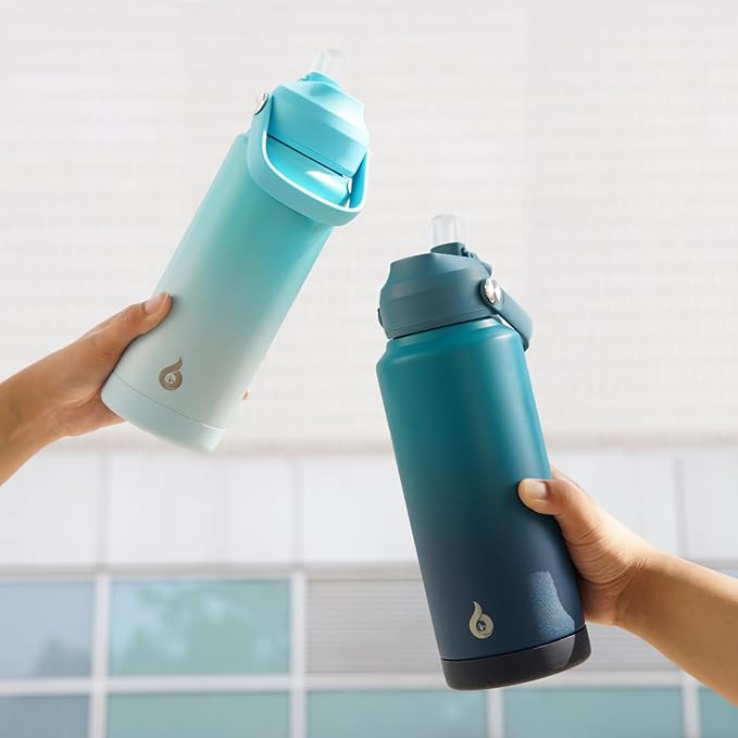 BJPKPK Water Bottle with Straw Lid, 24oz Vacuum Insulated Water Bottles - Image 6
