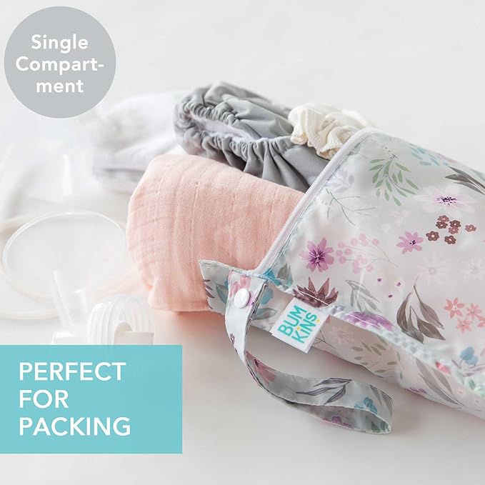 Bumkins - Waterproof Wet Bag - For Baby, Swim Suit, Cloth Diapers, Pump Parts - Image 2