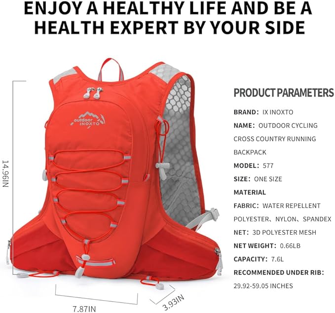 IX INOXTO Running Hydration Vest - Image 2