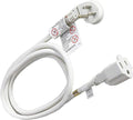FIRMERST 1875W 10 Feet Extension Cord Heavy Duty Low Profile White 15A by FIRMERST