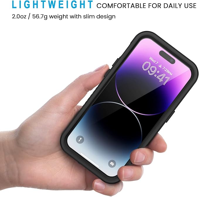 Lanhiem for iPhone 14 Pro Case, IP68 Waterproof Dustproof Case - Image 4