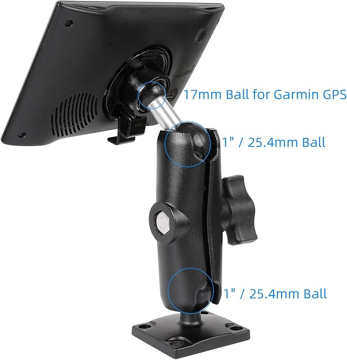 Aluminum GPS Mount with AMPS Drill Base Compatible Replacement - Image 2