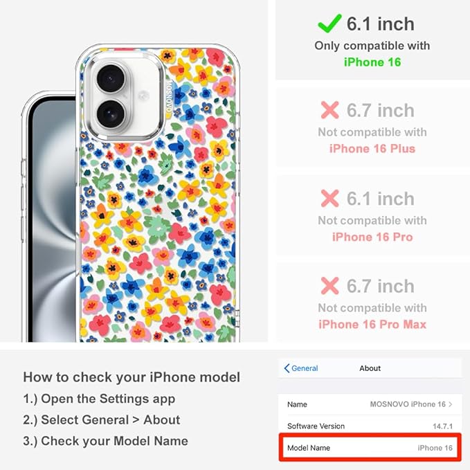 MOSNOVO Case for iPhone 16 - Image 2