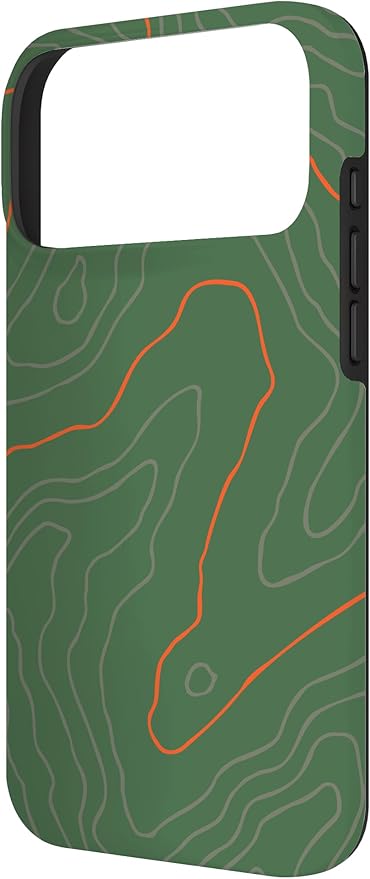 Backcountry Topo Guide Orange Lines Topographical Map Case - Image 2