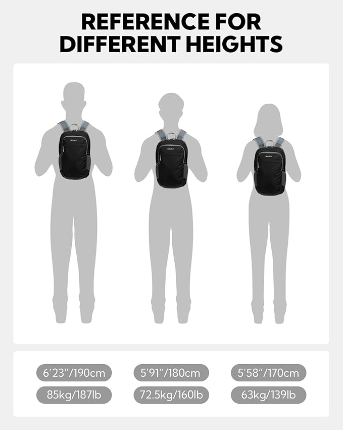 WATERFLY Packable Lightweight Small Backpack: 15L Foldable Mini Hiking Daypack - Image 8