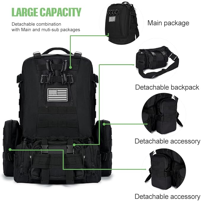 Large Military Tactical Backpack - Image 7