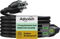 Adoreen Outdoor Power Extension Cord 15 Ft, 3 Prong 16 AWG Grounded Wire Heavy by Adoreen