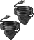 DEWENWILS Extension Cord Multiple Outlet Weatherproof, 15 FT Tri-Tap Cords by DEWENWILS