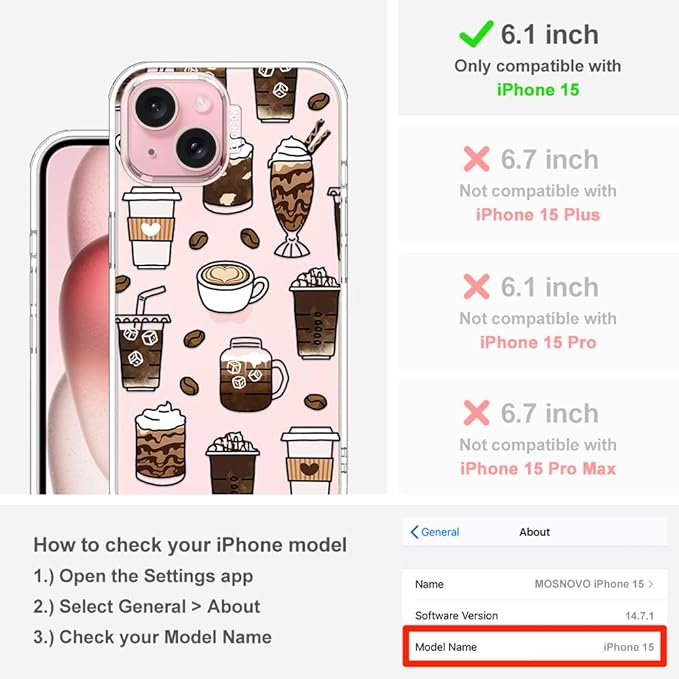 MOSNOVO Case for iPhone 15 - Image 2