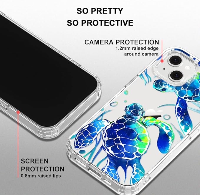 MOSNOVO for iPhone 13/14 Case | Military Grade 6.6ft Drop Tested | Clear - Image 5
