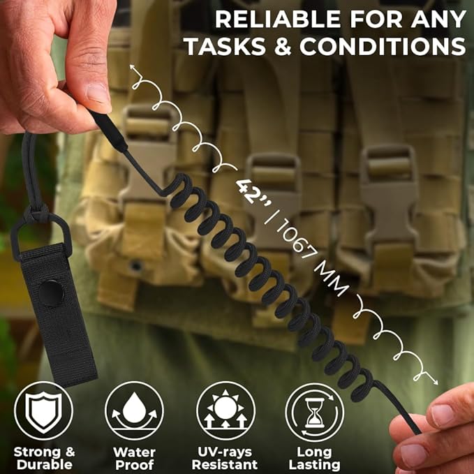 TECEUM Tactical Pistol Lanyard – 3+ Colors – Equipment Accessories - Image 5