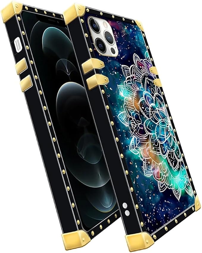 Compatible with iPhone 11 Pro Max Case, Starry Sky Colourful Mandala Luxury - Image 3