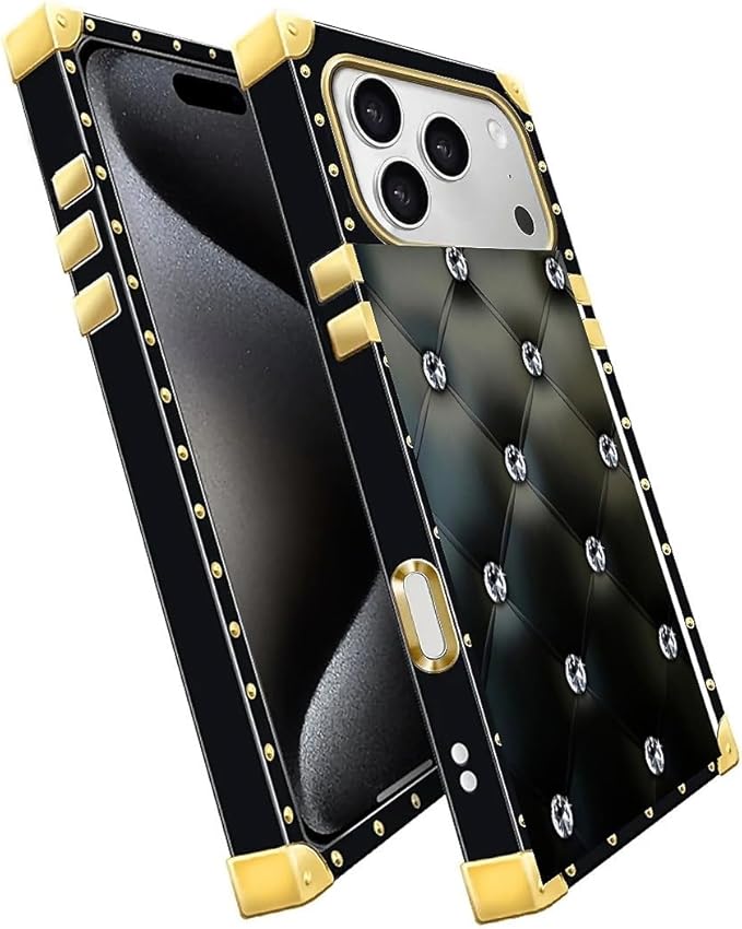 for iPhone 17 Pro Max Case Luxury Golden Decoration - Image 3