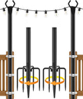 NUERPO String Light Poles, Metal Poles by NUERPO
