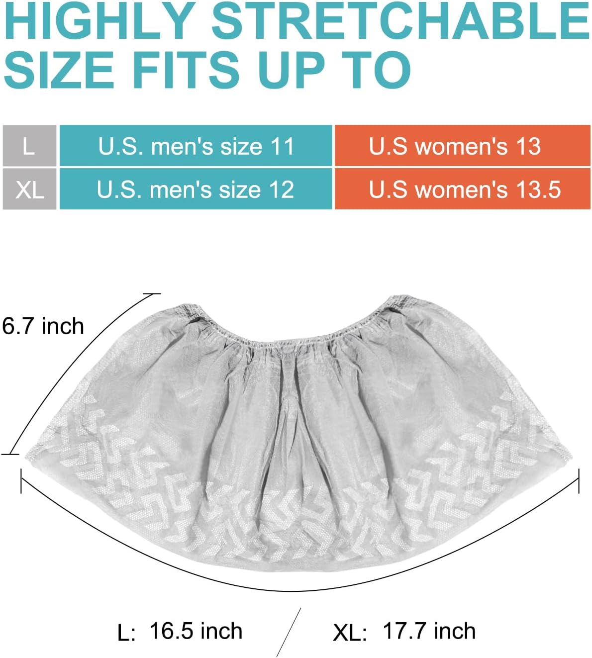 Shoe Covers Disposable 200 Pack, Non-Woven Booties for Shoes Covers,Durable Non Slip Shoe Protectors for Indoors, Breathable & Stretchable Fit for Most Sizes –Protector for Home, Real Estate, Work