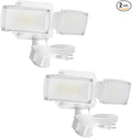 LUTEC 21W 2 Pack Plug in Motion Sensor Light Outdoor, Flood Lights Outdoor by LUTEC