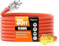 35 FT Outdoor Extension Cord Waterproof, 16/3 Gauge Heavy Duty 3 Prong Power by Unknown