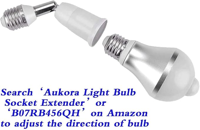 Motion Sensor Light Bulbs, Aukora 12W E26 Motion Activated Dusk to Dawn - Image 8